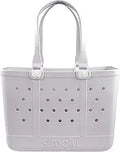Large Waterproof EVA Tote Bag - Beach Ready, Anti-Tip Design