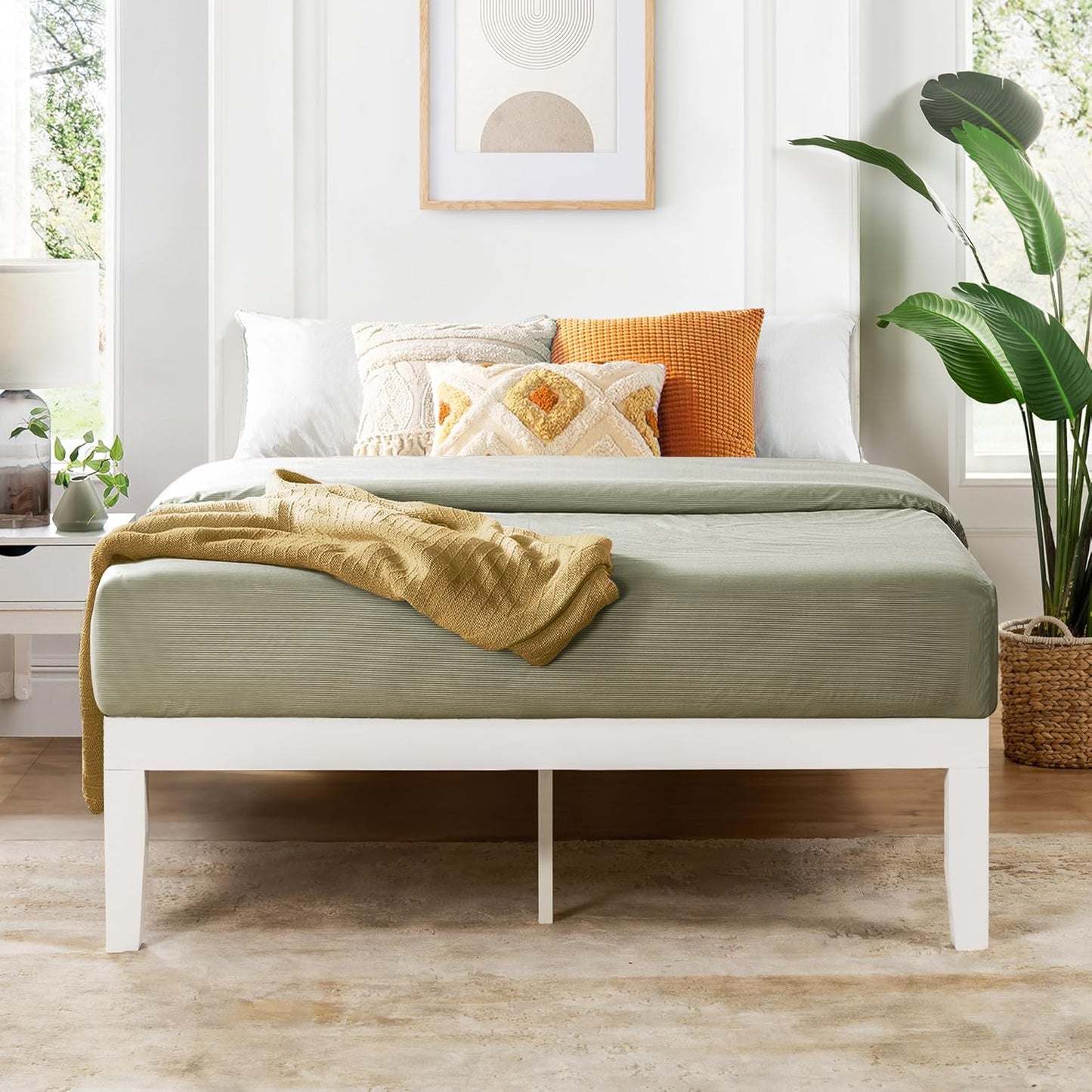 Mellow Naturalista Classic 16 Inch Solid Wood Platform Bed