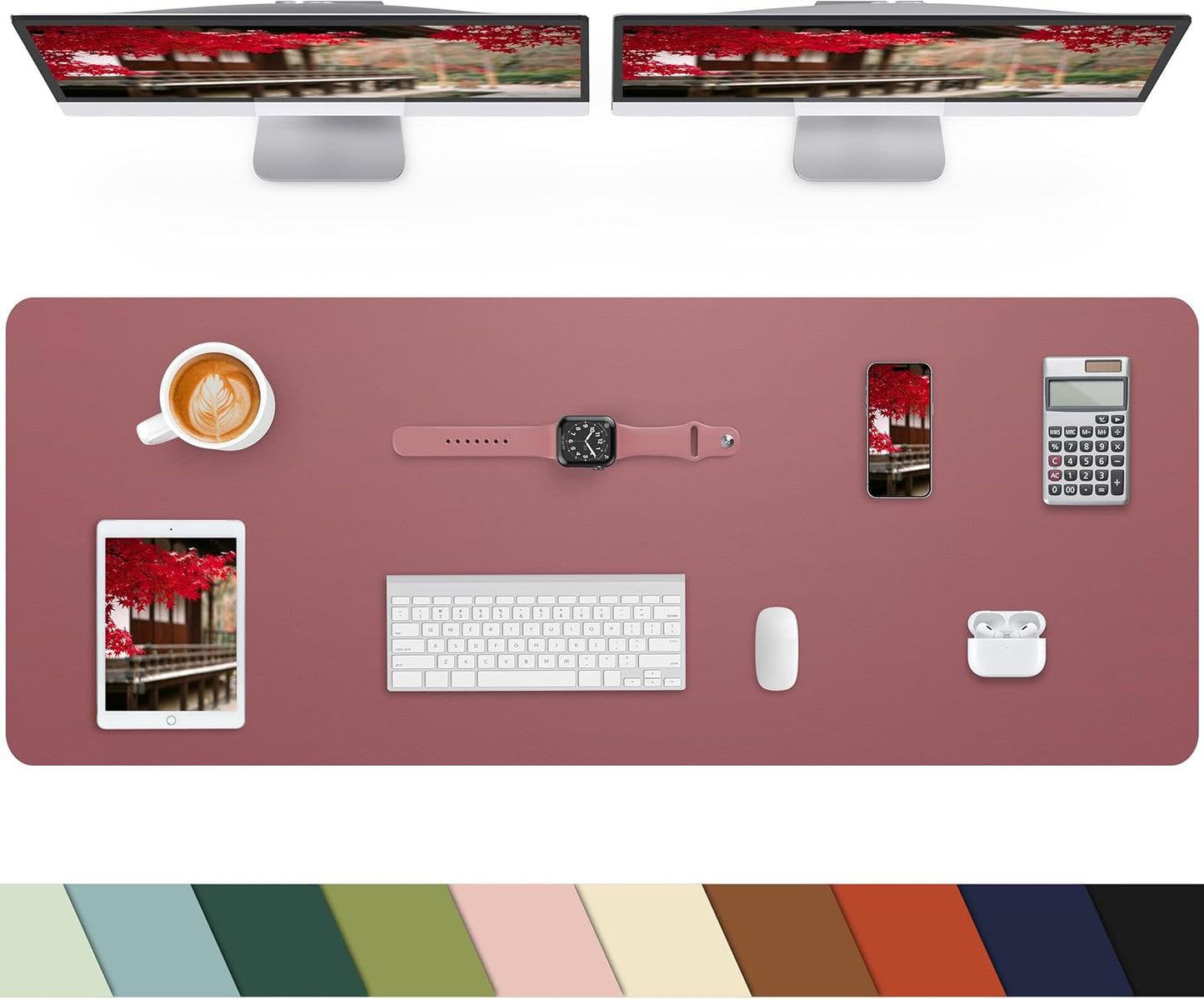 CEBOWA Rose Purple Desk Pad - Ultimate Workspace Protection