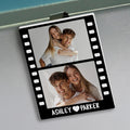 Custom Colorful Film Reel Photo Visor for Cars - Personalized Names