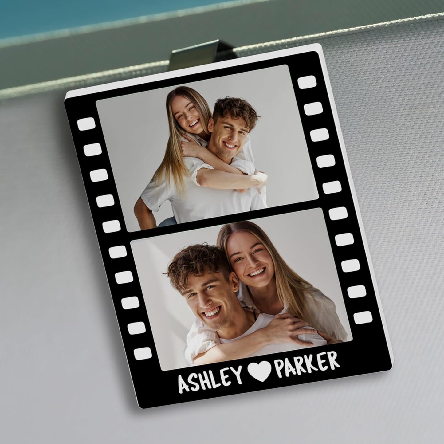 Personalized Photo Visor - Vibrant Display for Cars