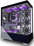 KEDIERS PC CASE ATX P4 Mid Tower with 4 Pre-Installed Fans - Clear