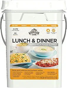 Augason Farms Emergency Food Supply Pail for Lunch and Dinner