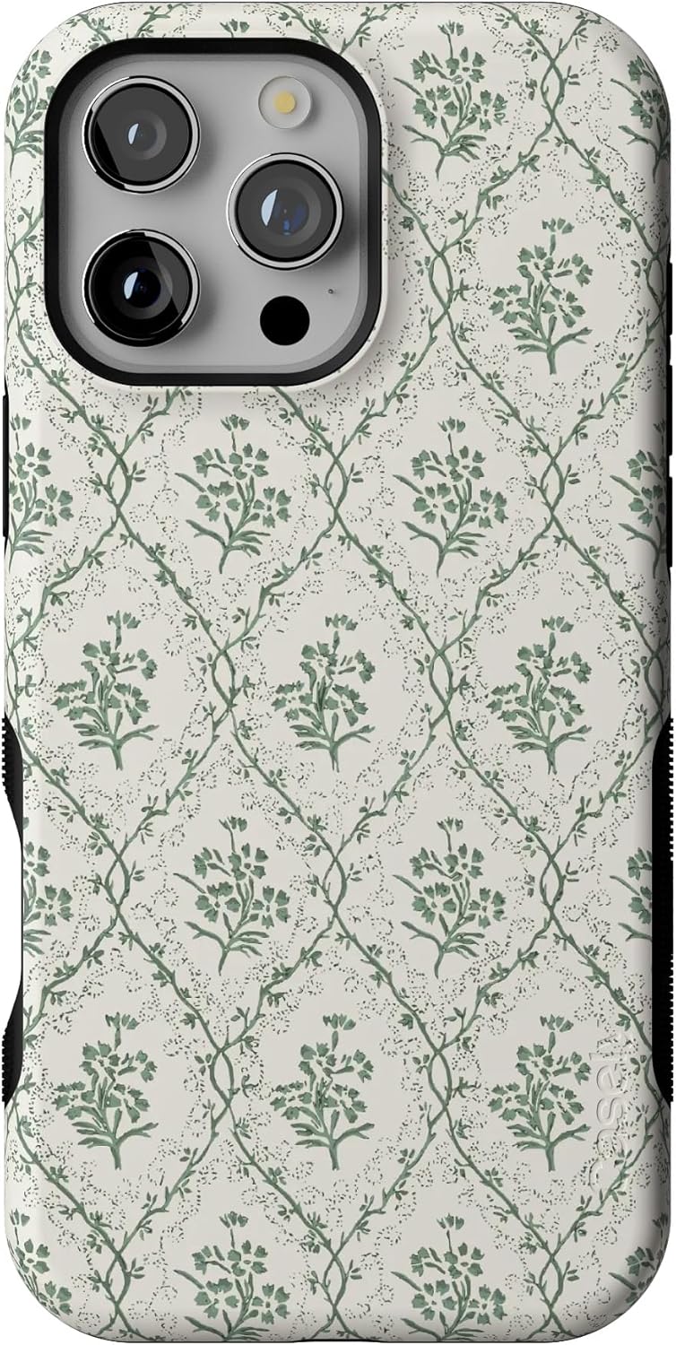 Casely iPhone 16 Pro Max Case with Floral Vines Design