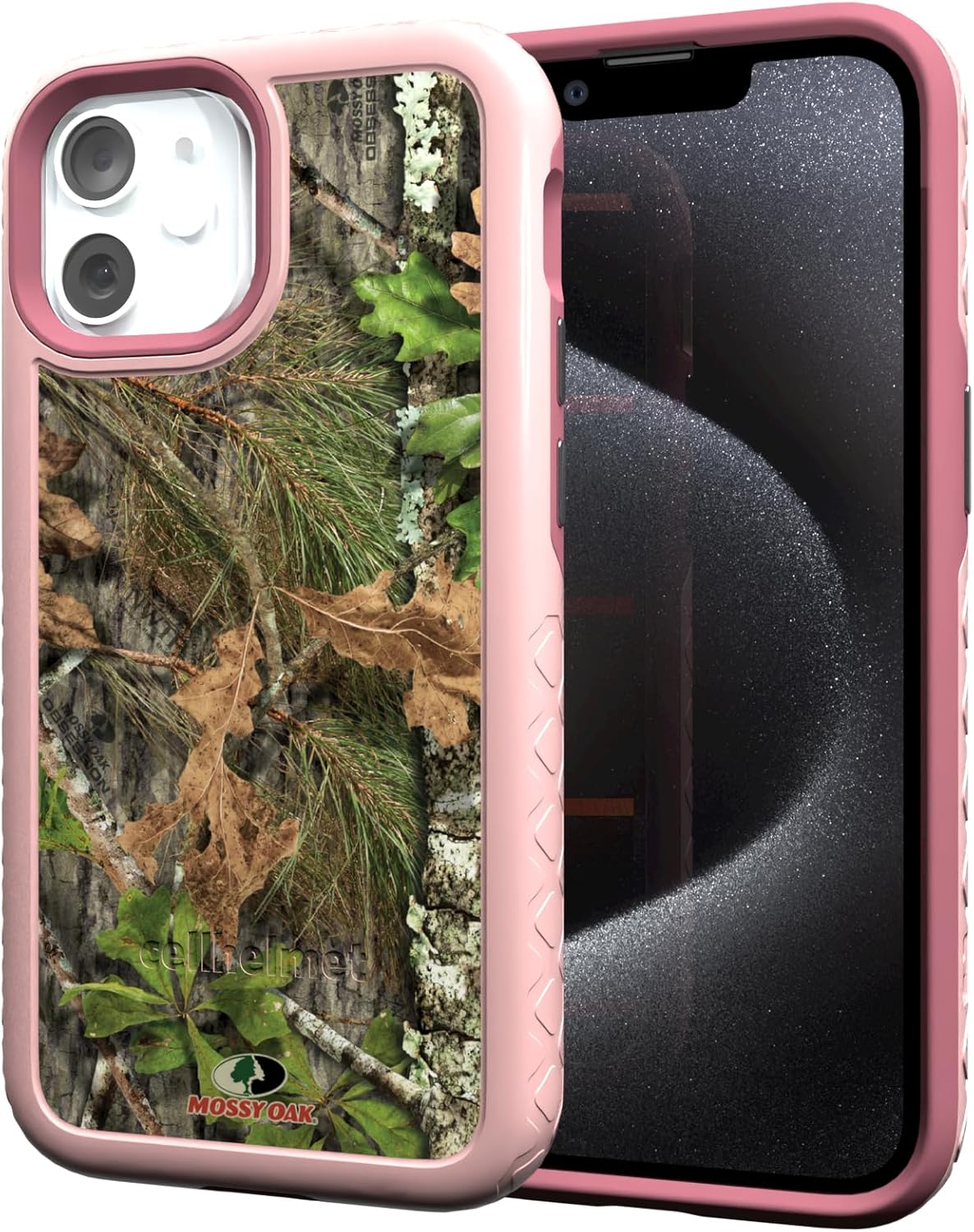 cellhelmet Mossy Oak Dual-Layer Case for iPhone 13 Mini in Pink