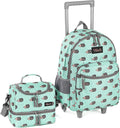 Tilami Rolling Backpack 18 in Double Handle with Lunch Bag - Wheeled