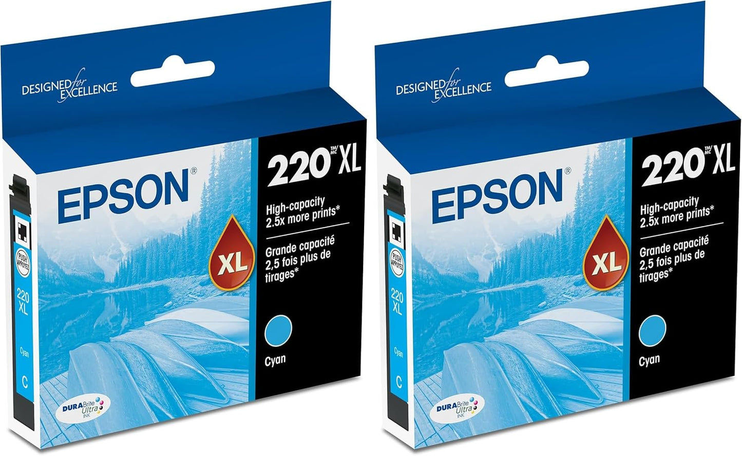 Epson T220 DURABrite Ultra High Capacity Cyan Ink Cartridge Pack