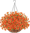 Artificial Fall Flowers Hanging Plants in Basket - Easy DIY Autumn