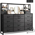 WLIVE Storage Organizer Unit with 15 Fabric Drawers and 5 Shelves