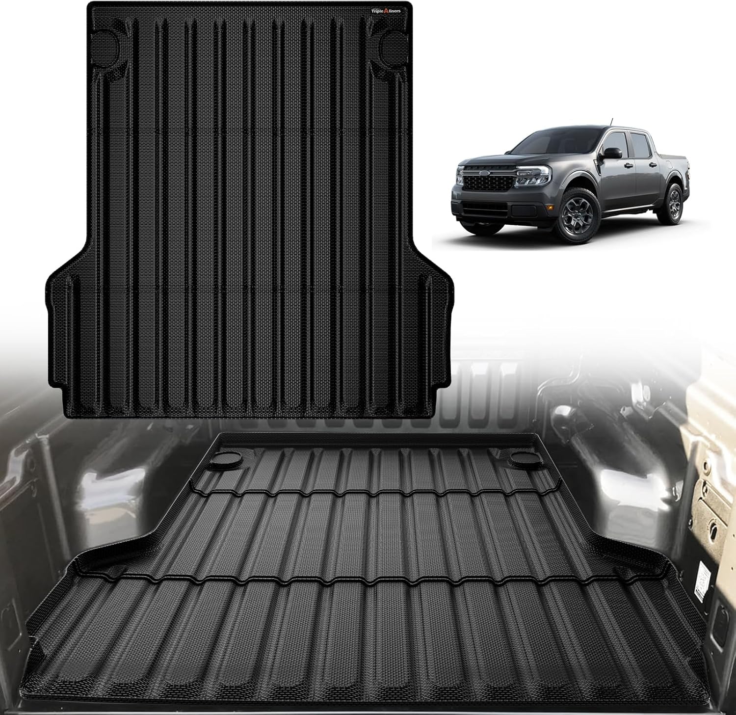 TripleAliners Truck Bed Mat for 2022-2025 Ford Maverick