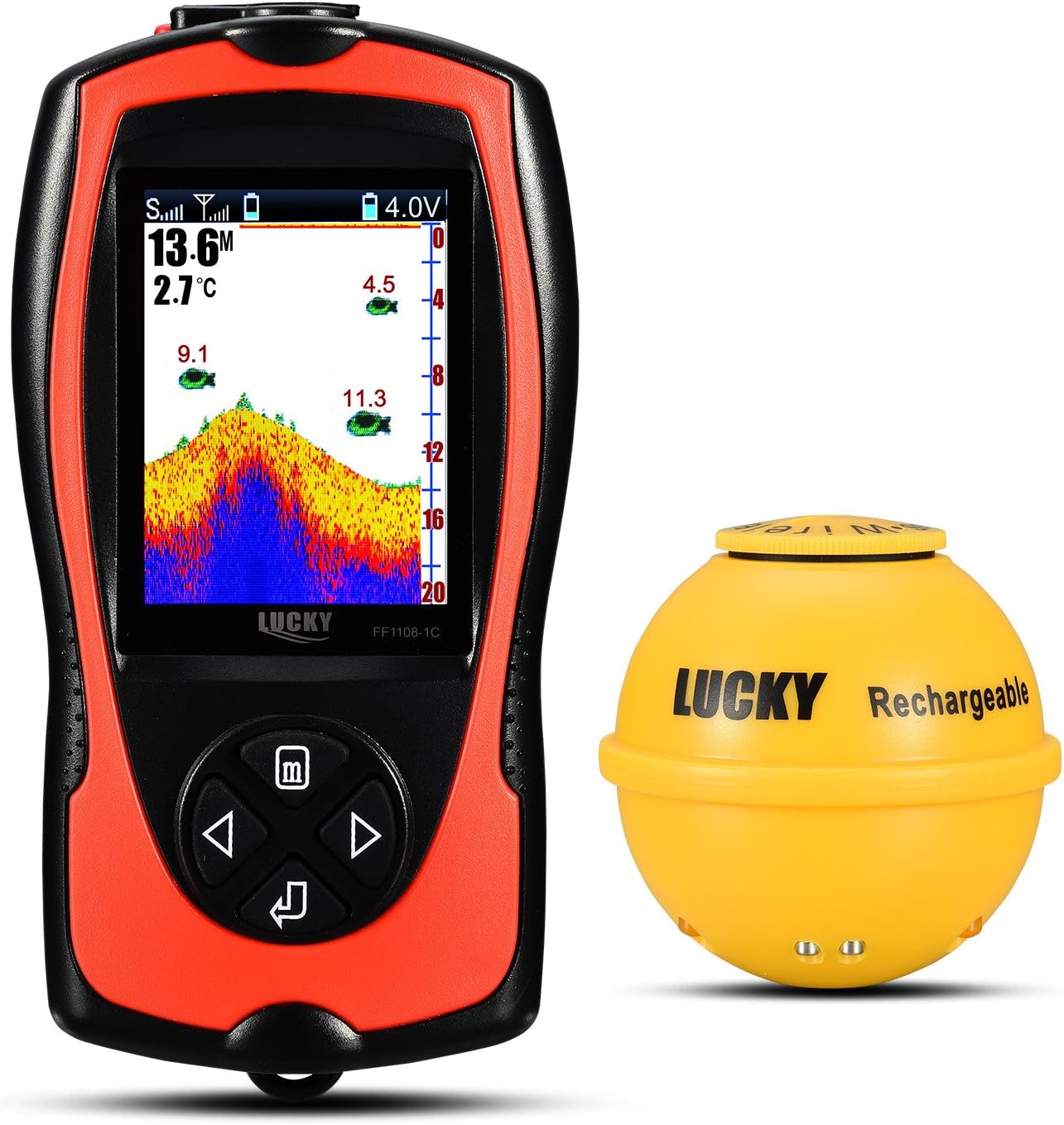 Portable Fish Finder with LCD Screen for Ice and Sea Fishing