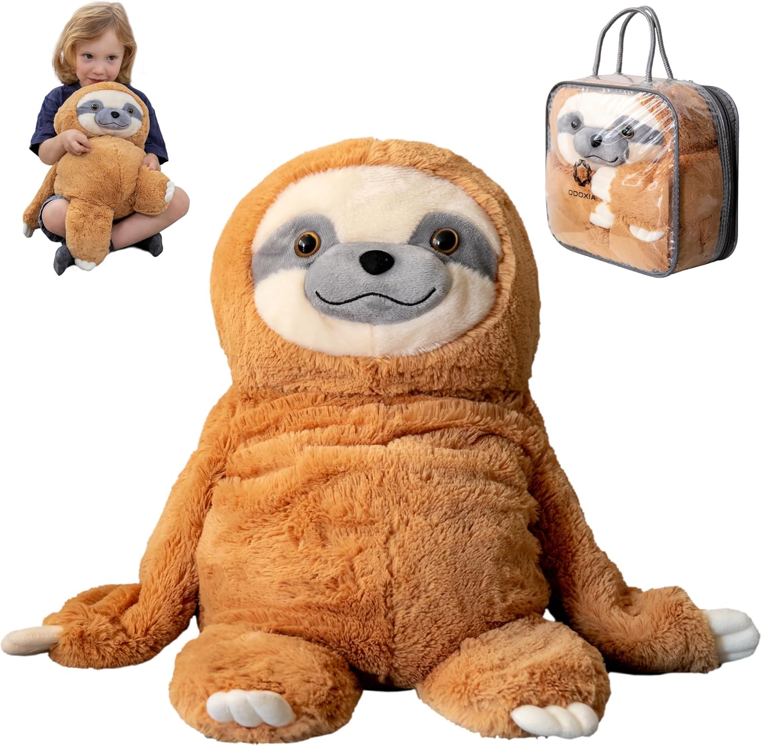 Weighted Stuffed Animal for Anxiety Relief | Plush Sloth 5 Lbs
