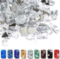 20 Pounds White Fire Pit Glass - Reflective 1/2 in Tempered Glass