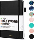 Password Keeper Book with Alphabetical Tabs - Compact Password Logbook