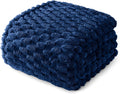 Whale Flotilla King Size Blanket for Bed with Jacquard Pattern - Cozy