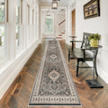 2ft6x12 Hallway Washable Runner Rug - Long Non Slip Distressed Runner