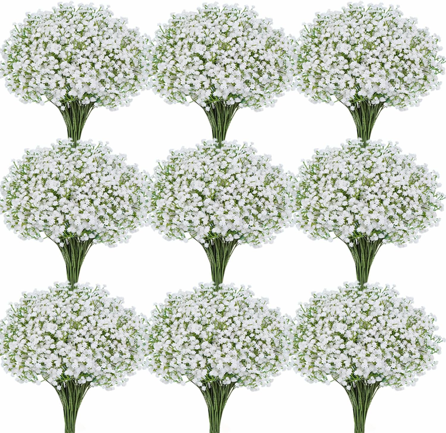 60 Pcs Babys Breath Artificial Flowers for Elegant Decor