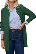 Women's Fall Long Cardigan Sweater with Pockets - Dressy Casual Layer
