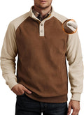 Mens Corduroy Fleece-Lined Sweatshirts for Men - Heavyweight Pullover