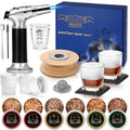 Bourbon Whiskey Smoker Kit - 6 Flavors, 2 Glasses