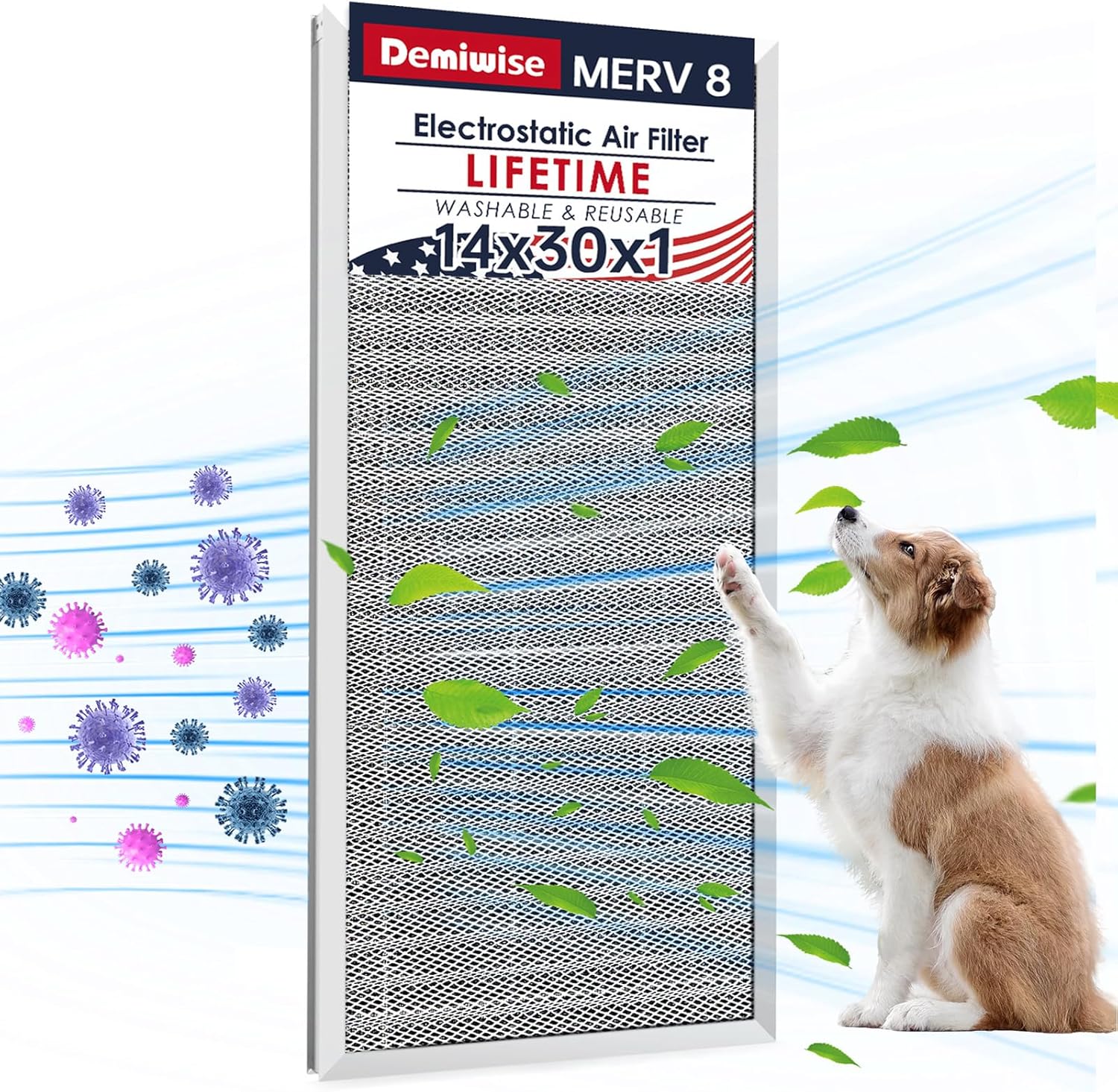 14x30x1 Electrostatic Air Filter for Cleaner Air and Efficiency