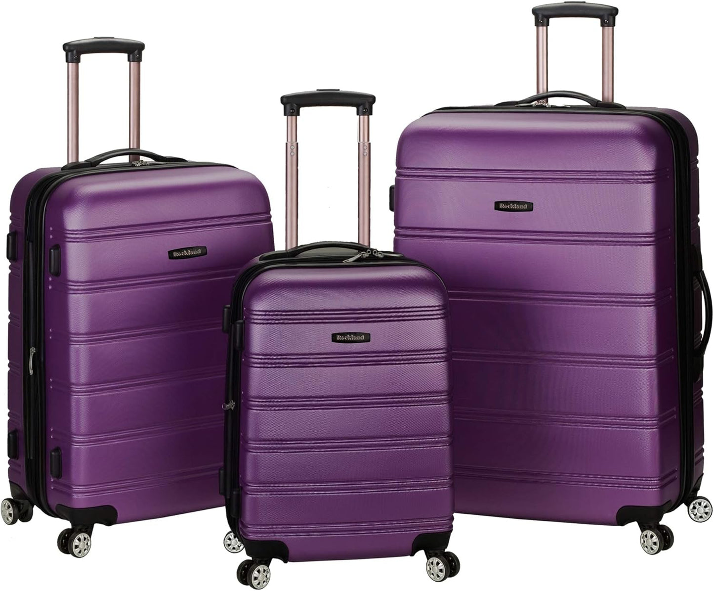 Rockland Melbourne Hardside Expandable Spinner Luggage Set