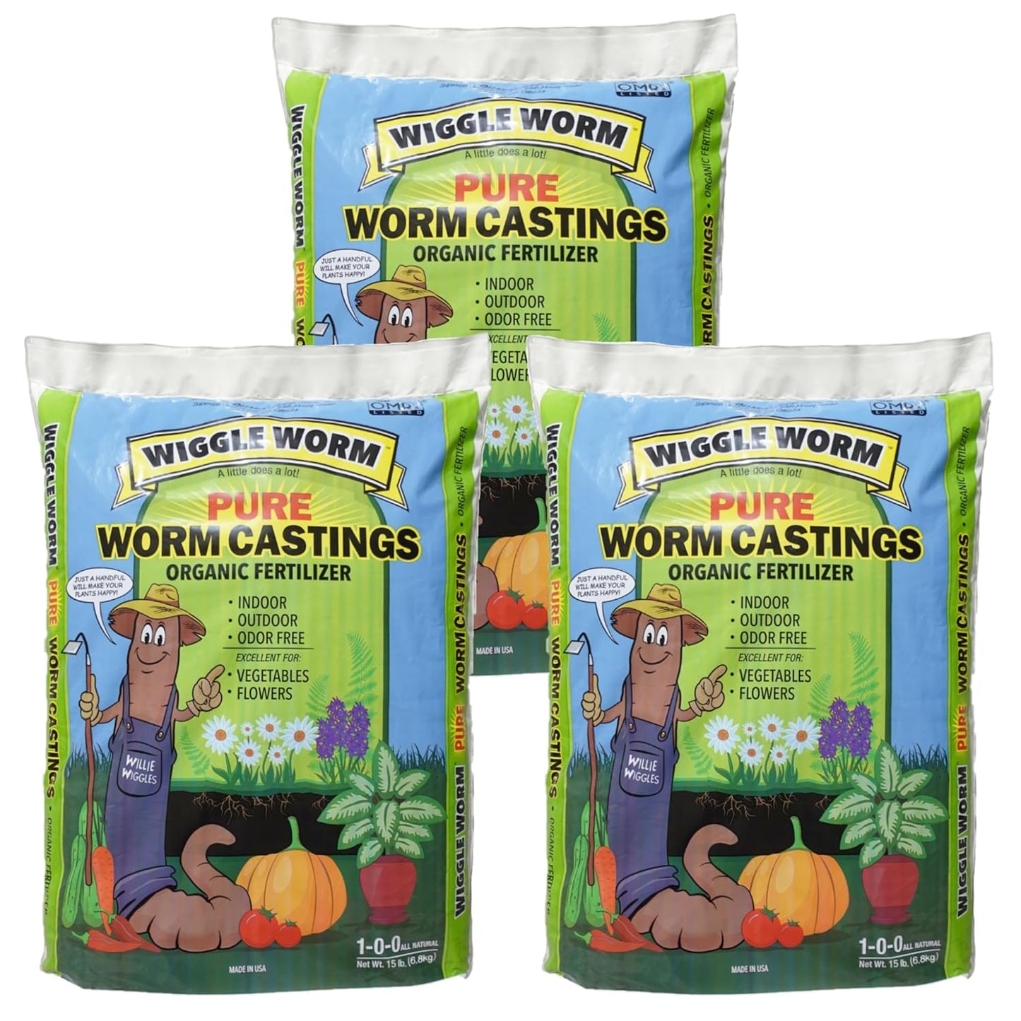 100% Pure Organic Worm Castings Fertilizer for Healthy Plants