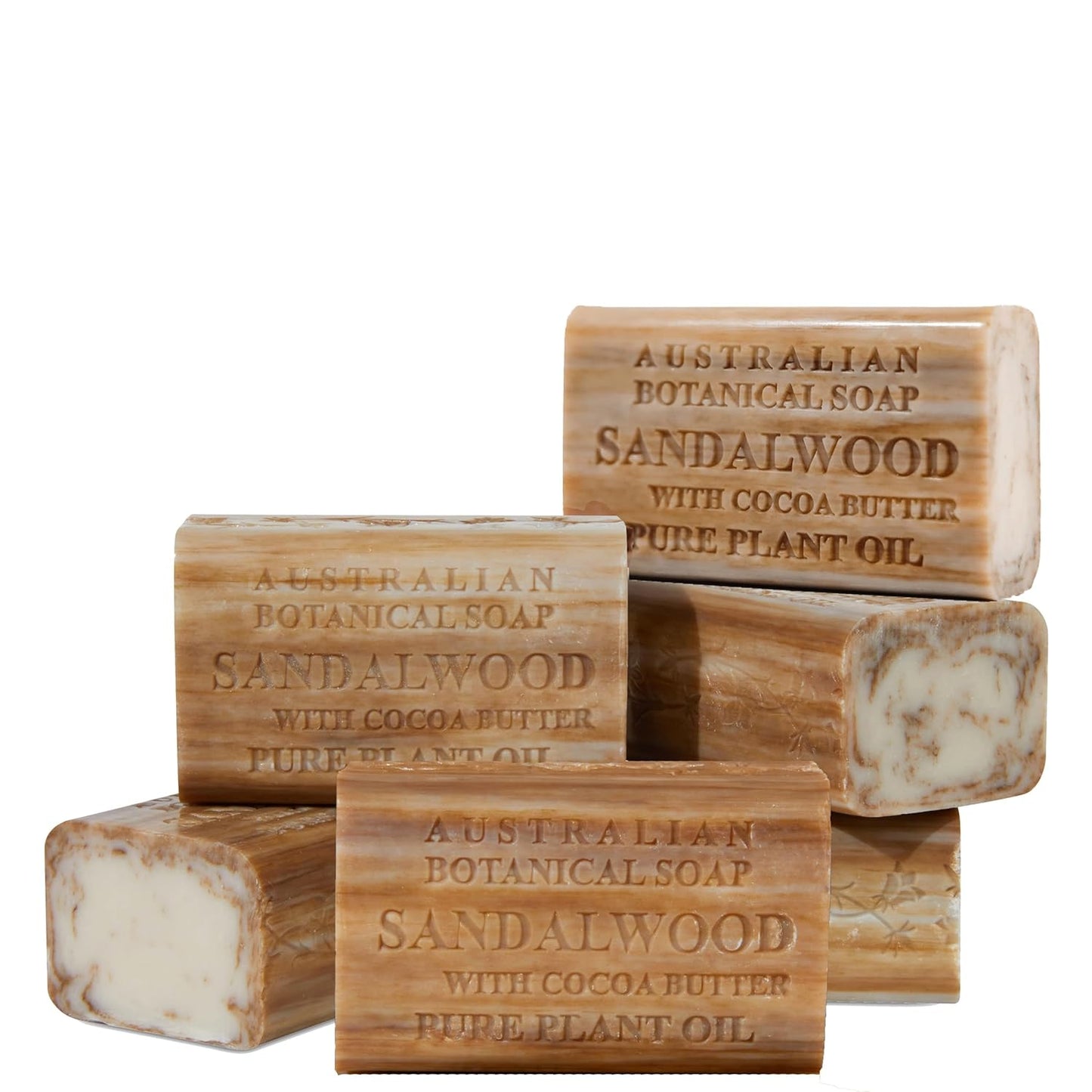 Sandalwood Cocoa Butter Soap Bars for Gentle Cleansing Care
