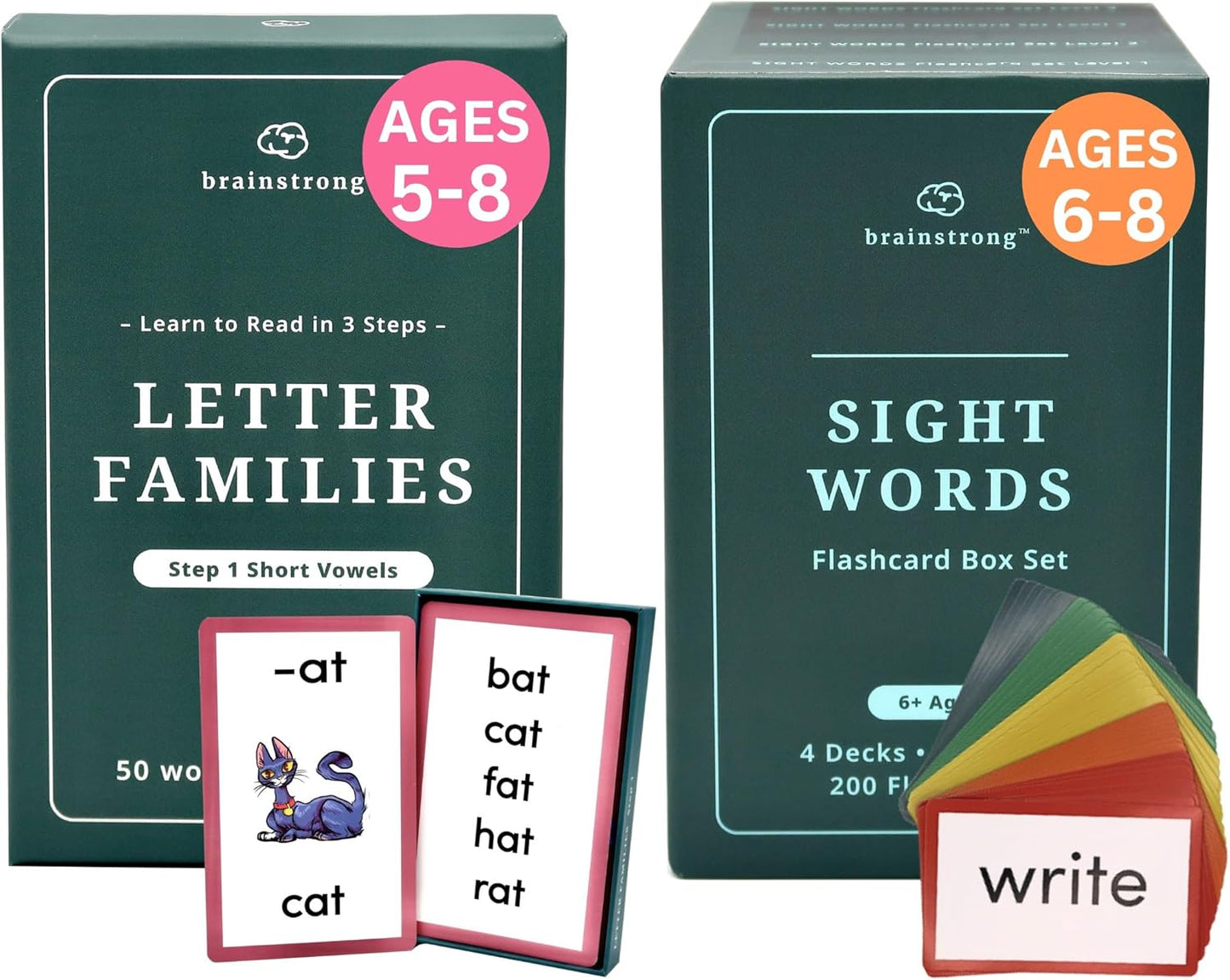650 Phonics and Sight Words Flashcards for Ages 5-8 Learning