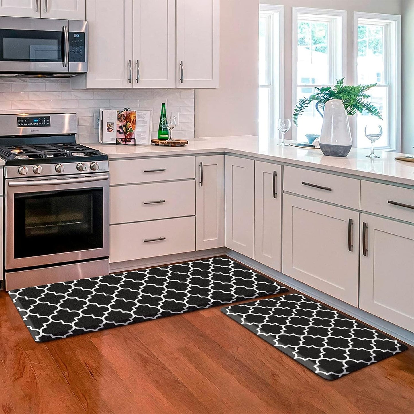 KMAT Kitchen Mat Set - Cushioned Anti-Fatigue Rug for Comfort