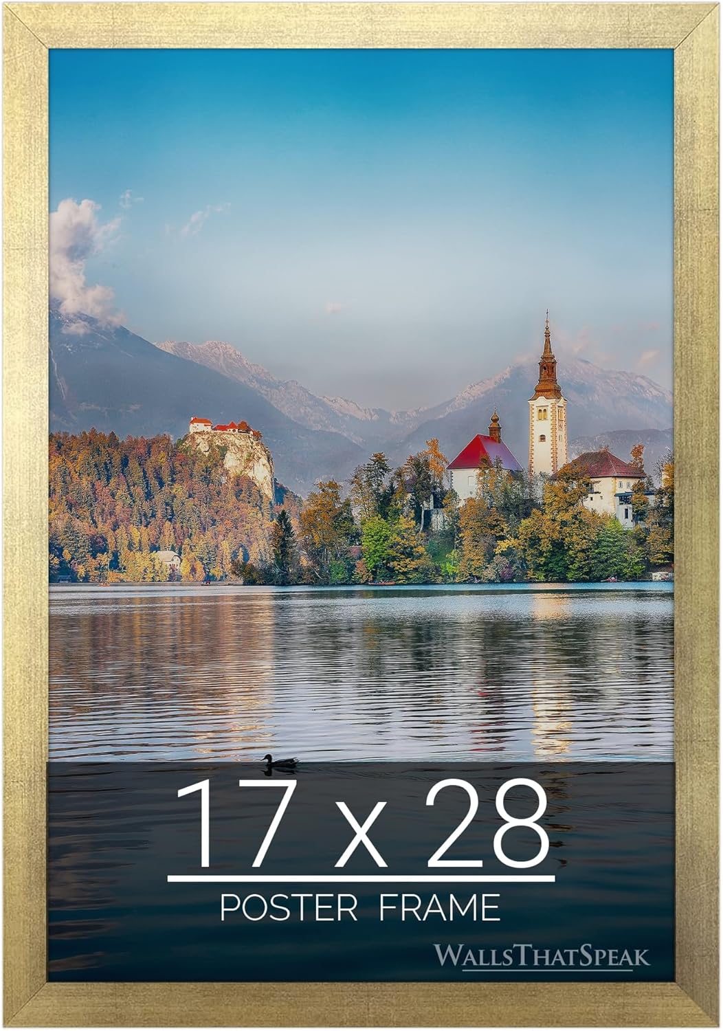 17x28 Gold Picture Frame for Puzzles Posters Photos Artwork