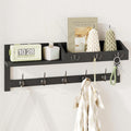 Wall Hooks with Shelf - 26.57 in Entryway Wall Hanging Shelf and Key