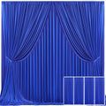 Royal Blue Backdrop Curtain 20ft x 10ft - Wrinkle Free Party Drapes