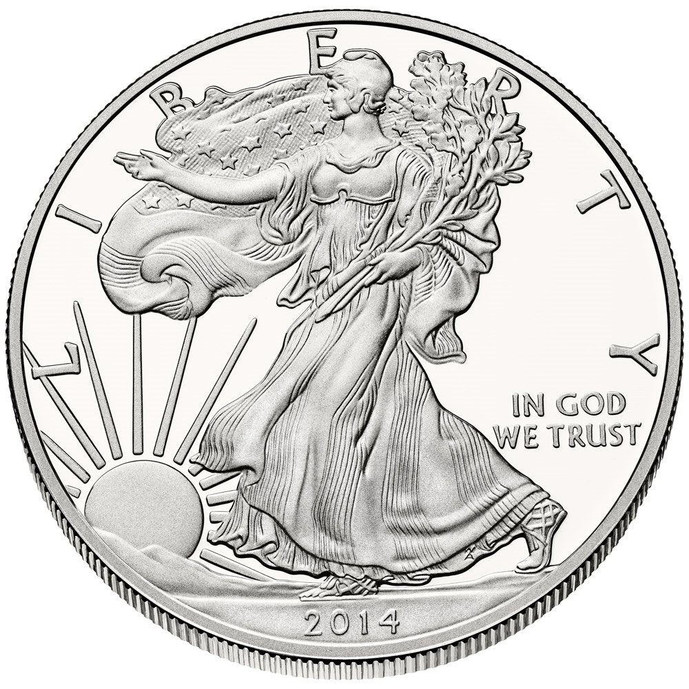 2014 American Silver Eagle Uncirculated .999 Fine Silver Dollar