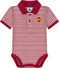 Creative Knitwear College Baby Striped Polo Bodysuit (Style AN2E)