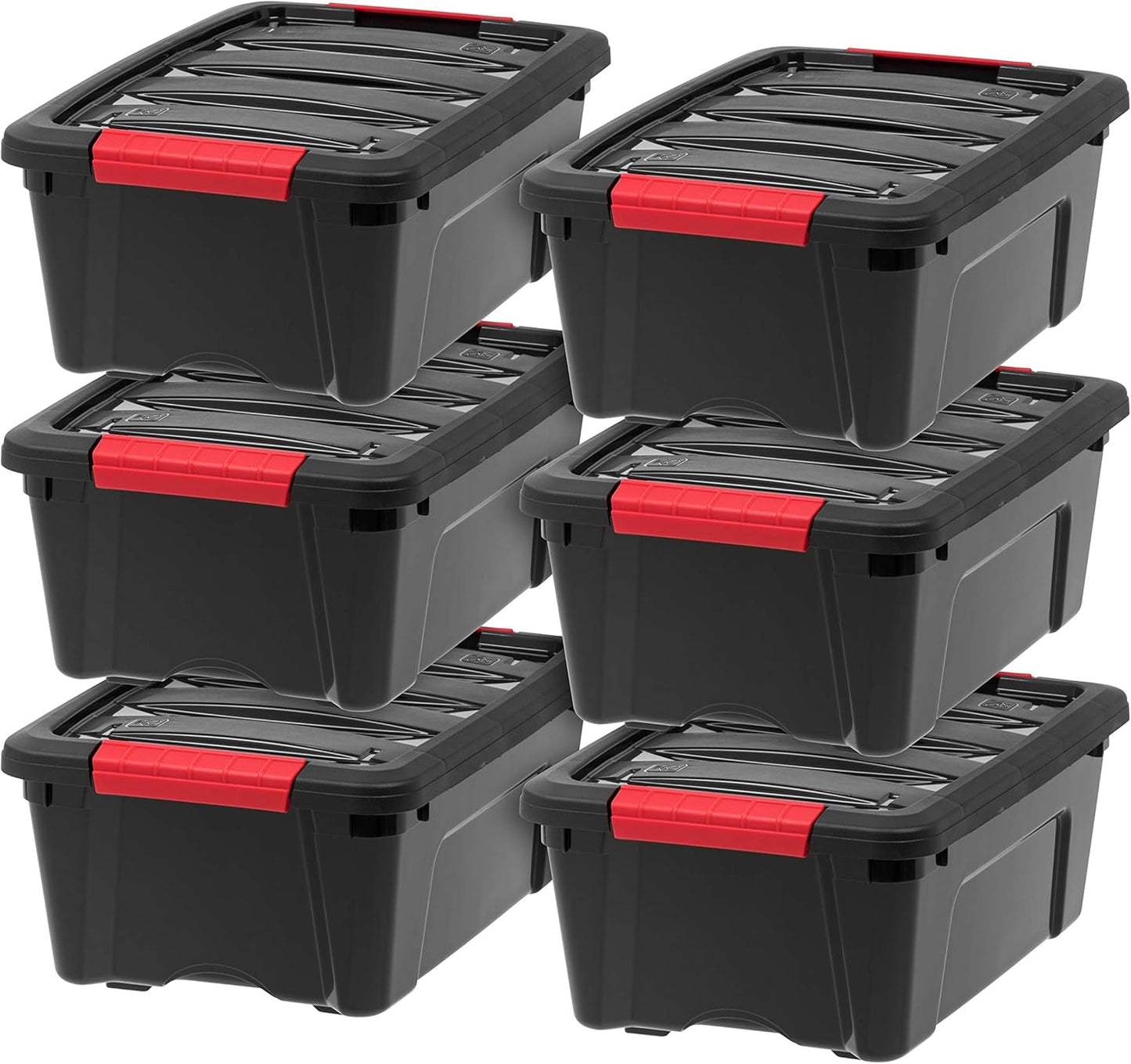 IRIS USA 13 QT Plastic Storage Box - Durable Organizing Solution