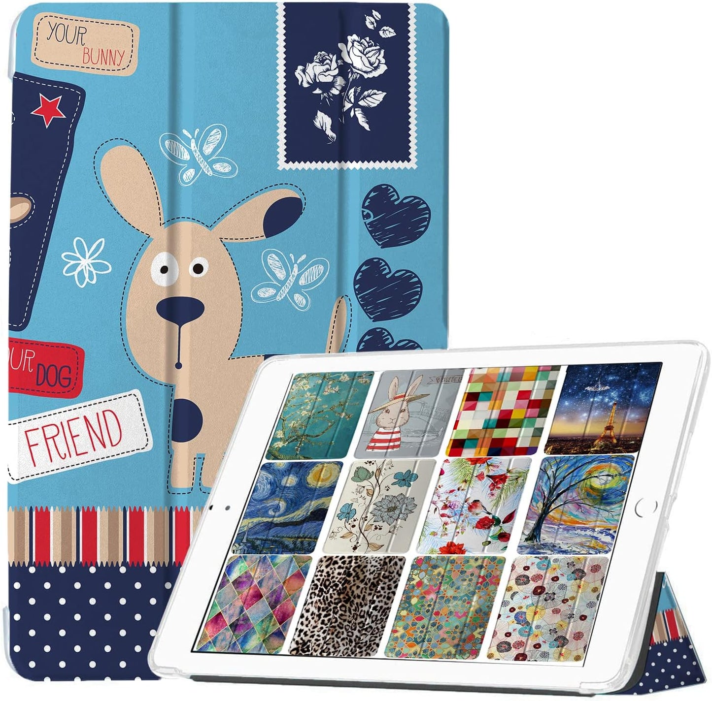DuraSafe Cases for iPad 4th Gen 9.7 in Cartoon Puppy Design