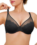 Minimizer Bras for Women Plus Size Full Coverage Lace - Lightweight