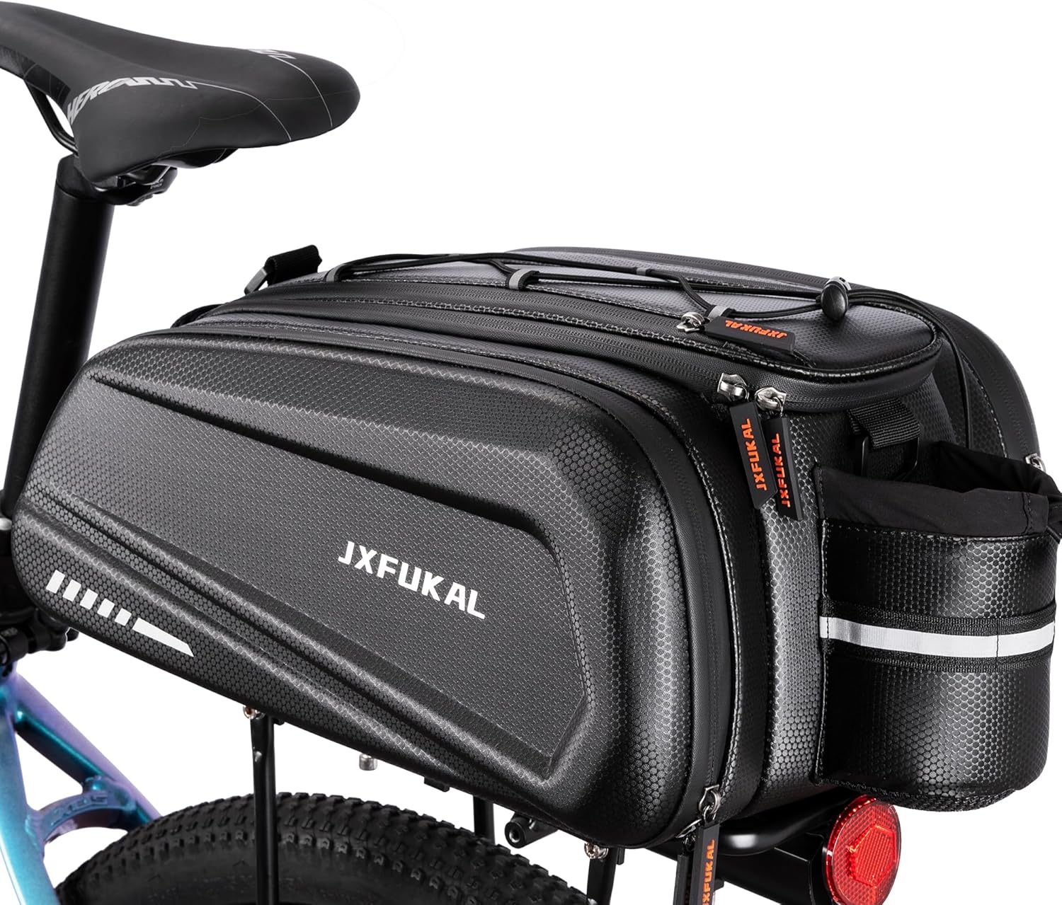 JXFUKAL Bike Bags for Bicycle Rear Rack - Waterproof Trunk Bag