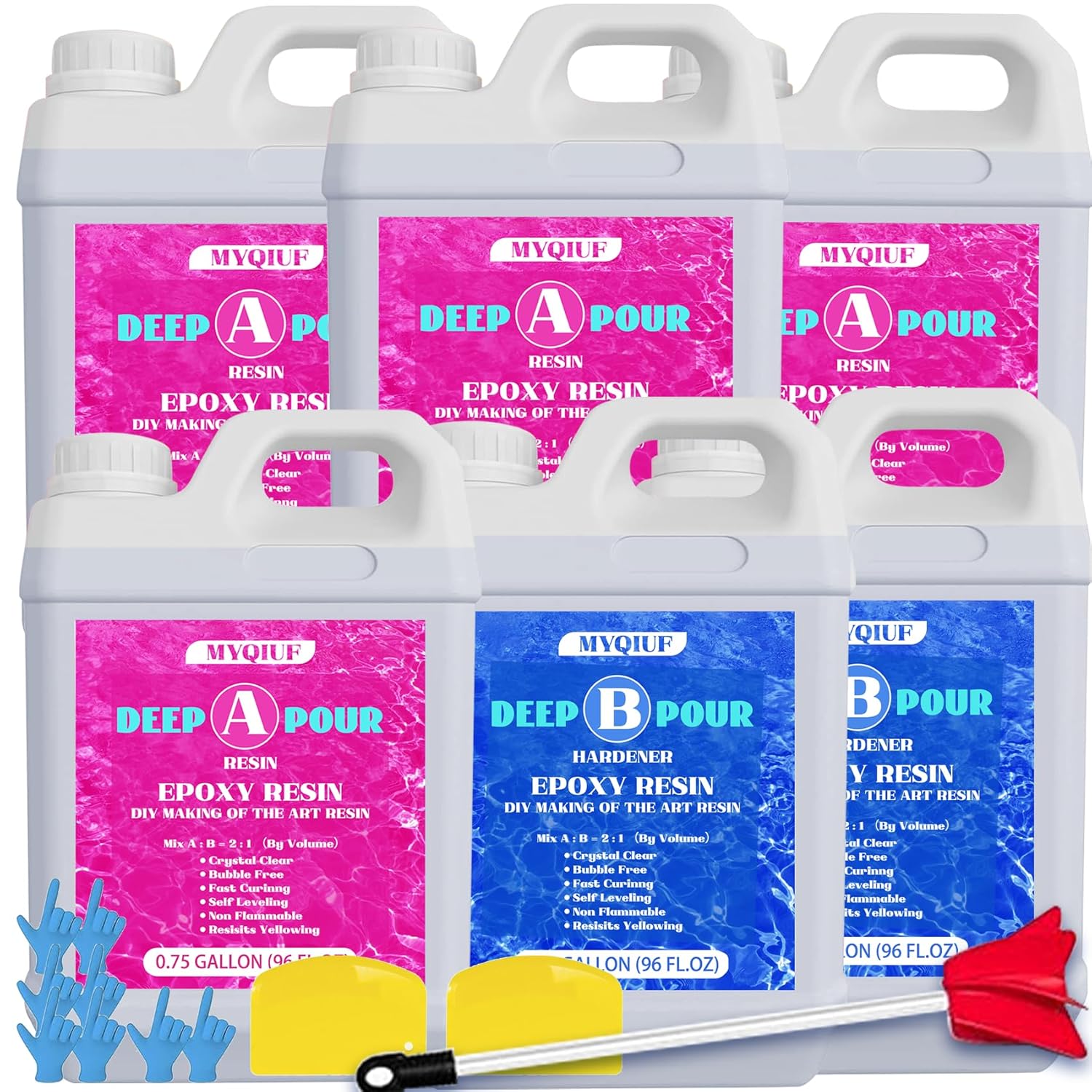 Deep Pour Epoxy Resin Kit for DIY Projects and Crafts