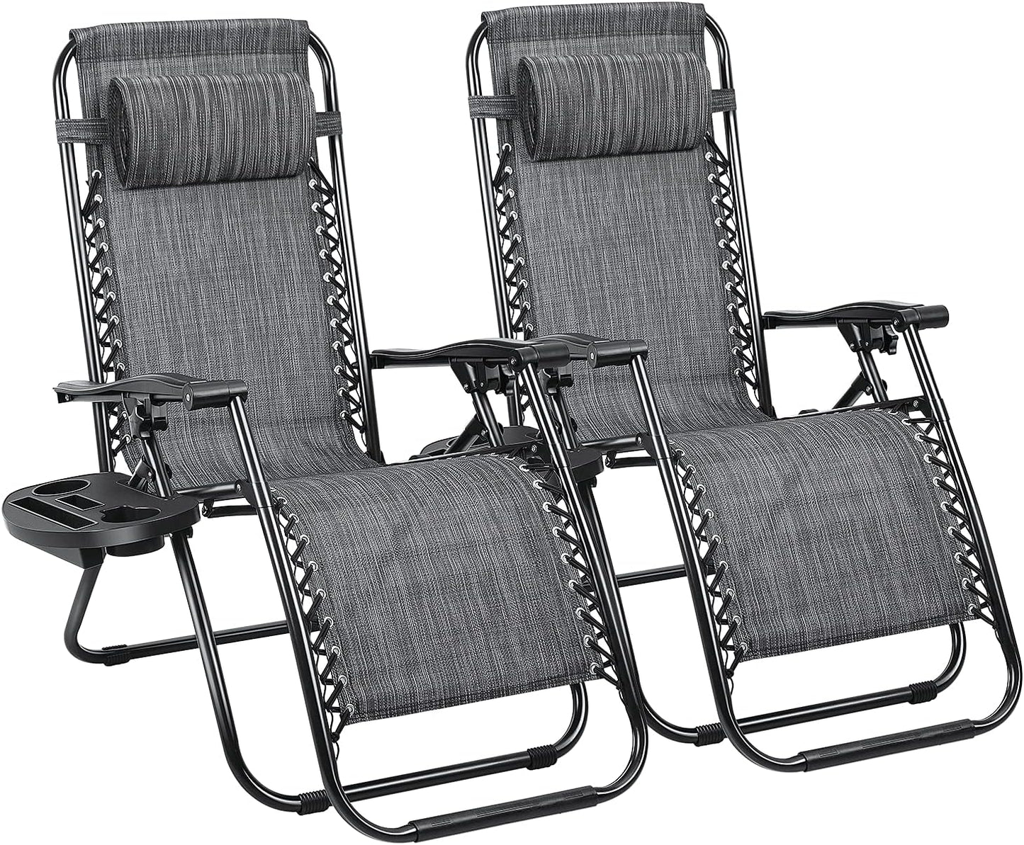 Devoko Patio Zero Gravity Chair Set of 2 for Relaxation