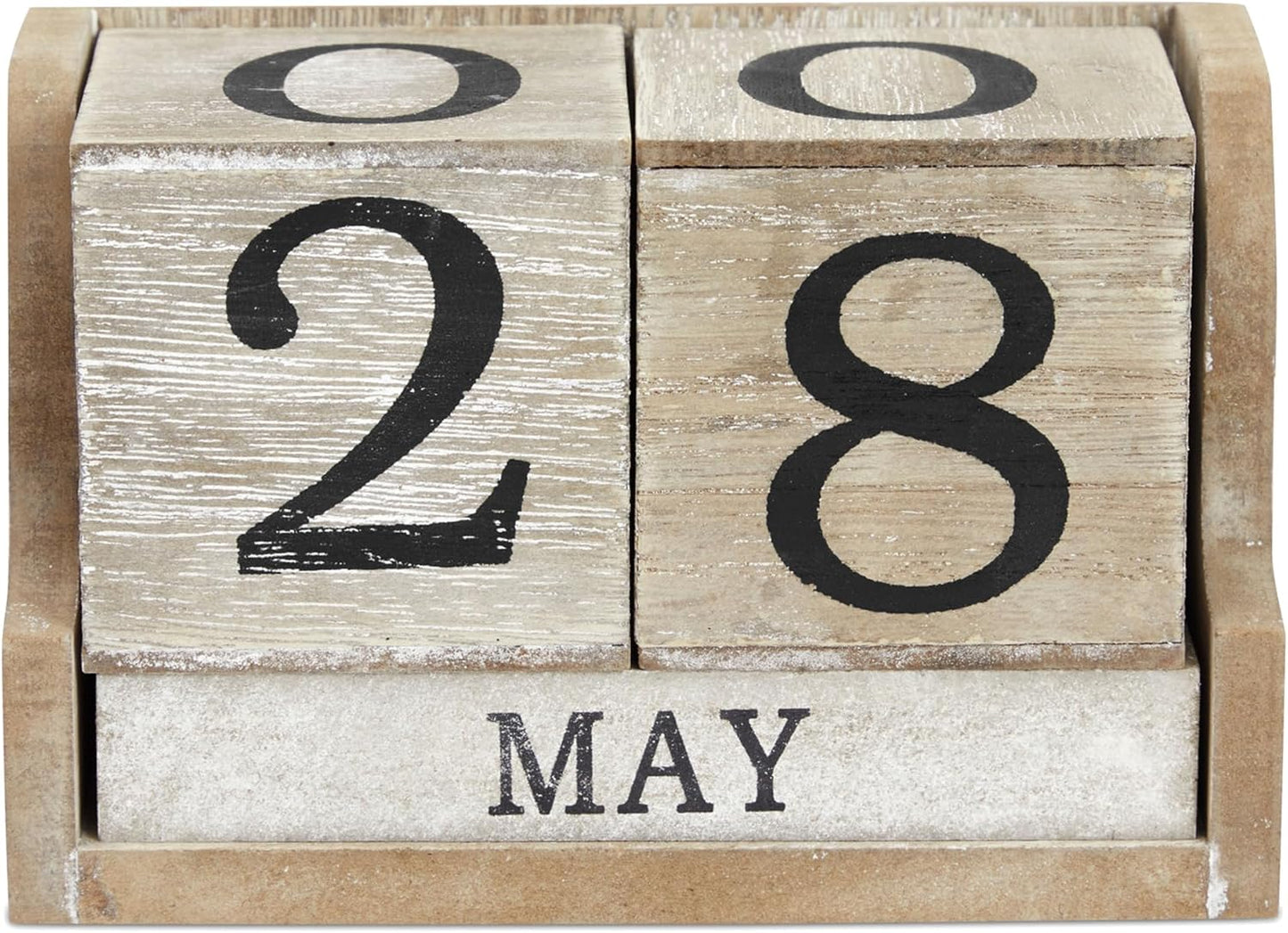 Rustic Wooden Desk Calendar - Timeless Organization