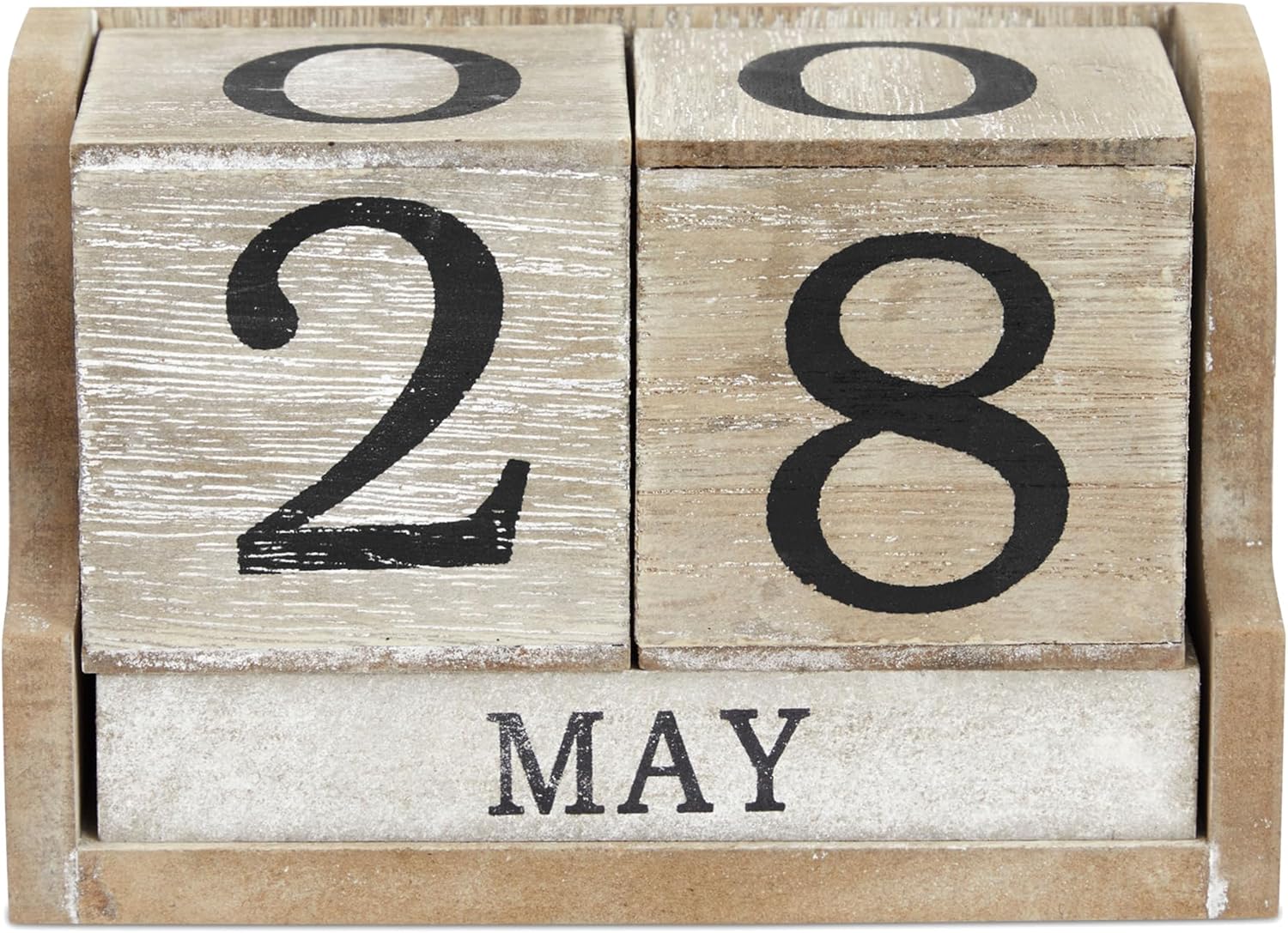 Rustic Wooden Desk Calendar - Timeless Organization