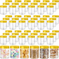 8 oz Plastic Jars with Lids Clear Round Leakproof Storage Containers