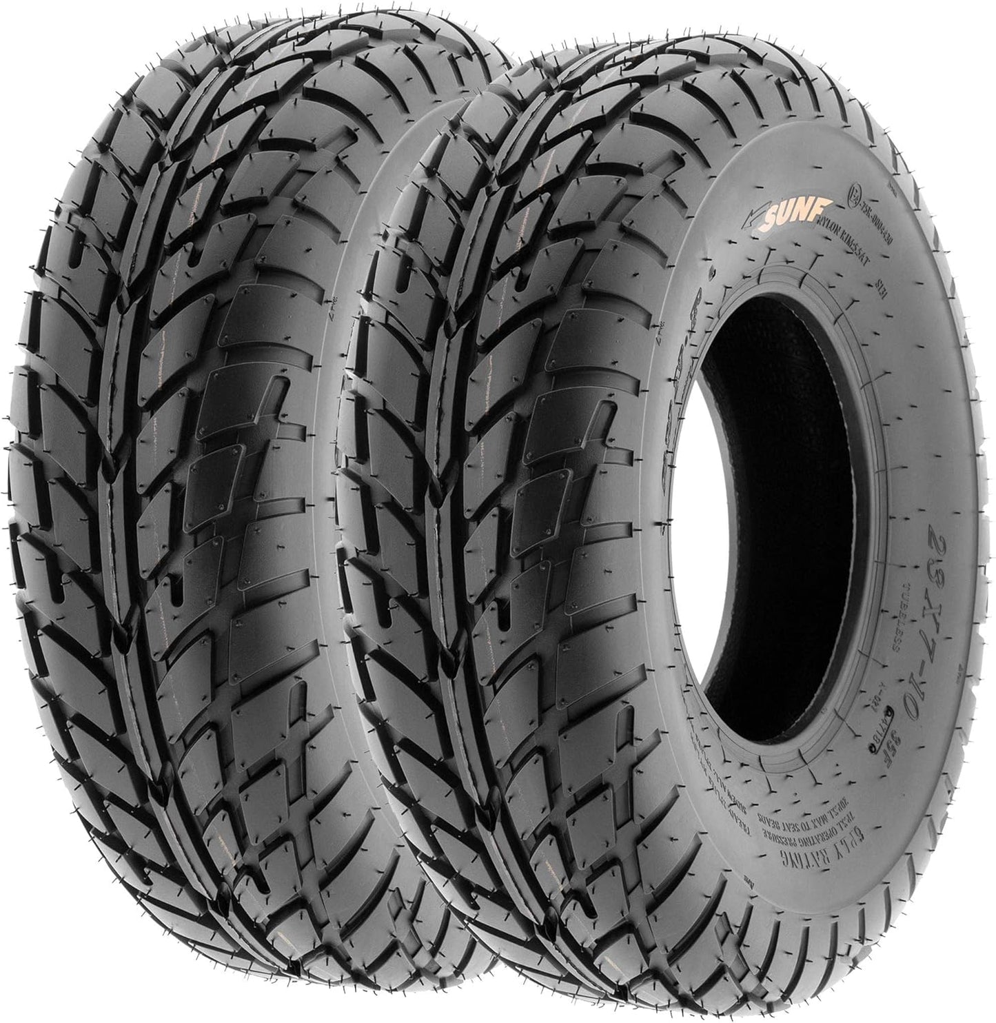 Pair of 2 SunF 145/70-6 Quad ATV UTV 6 Ply Tires for All-Terrain
