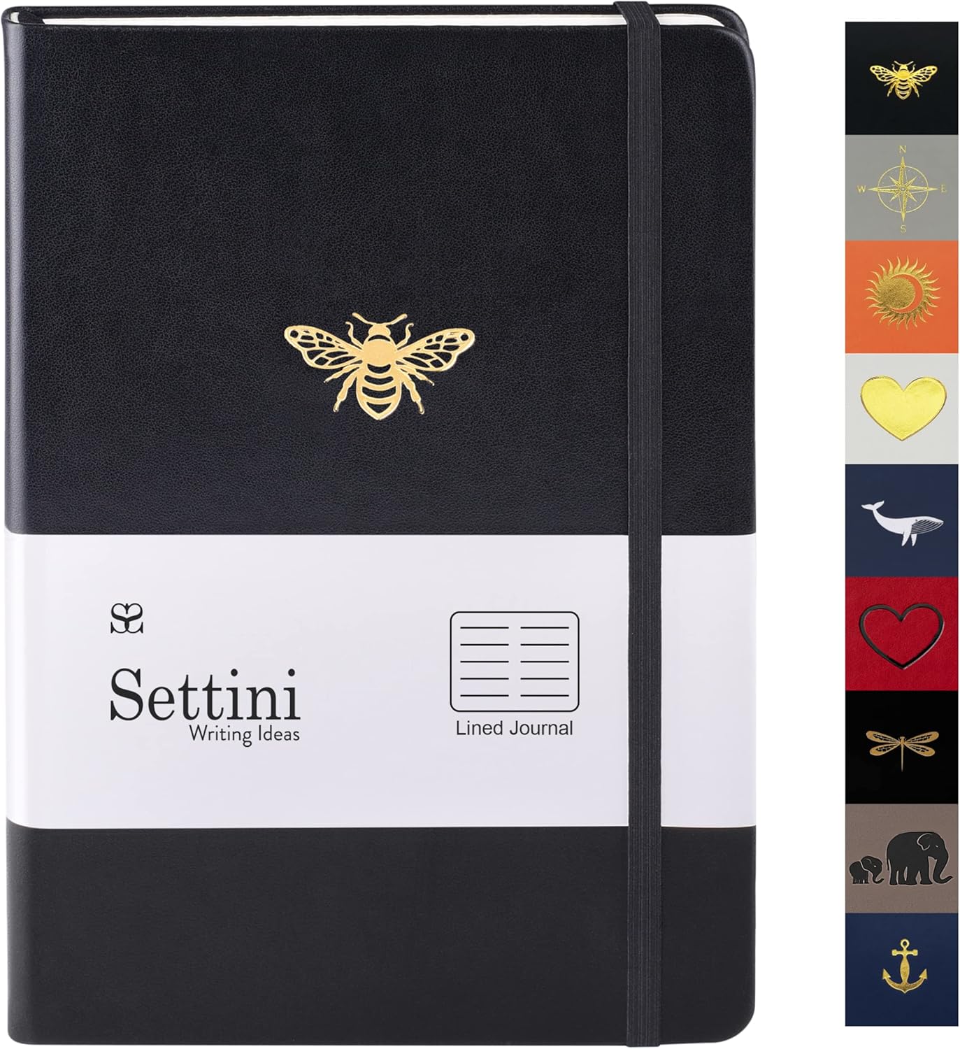 SETTINI A5 Vegan Leather Journal - QuillEase Paper, 192 Pages - Ideal for Journaling