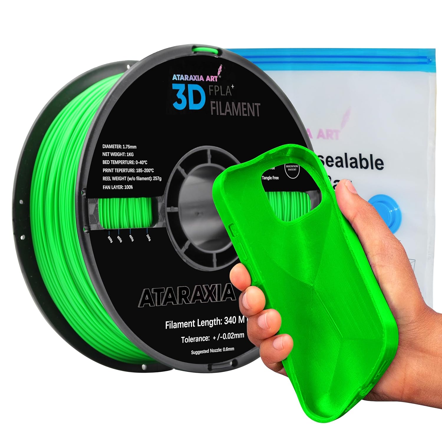 Flexible PLA Filament 1.75mm for 3D Printing Projects