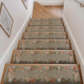 Non-Slip Floral Stair Treads 15PCS 30in x 8in - Safer Steps