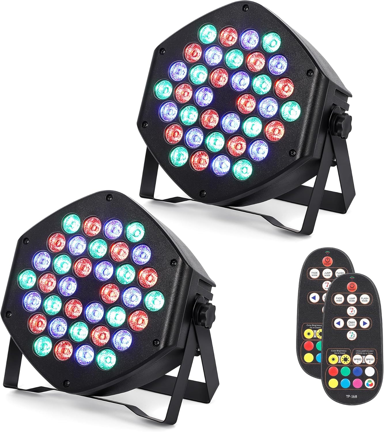 Rechargeable Par Lights 36 RGB Stage Lights for Events