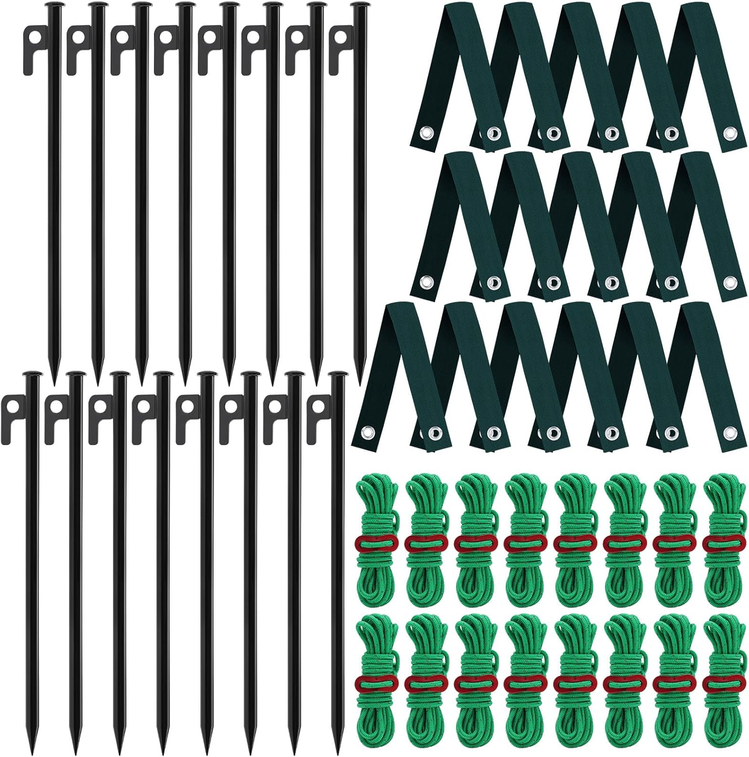 16 PCS Tree Stake Kits for Heavy Duty Tree Support and Stability